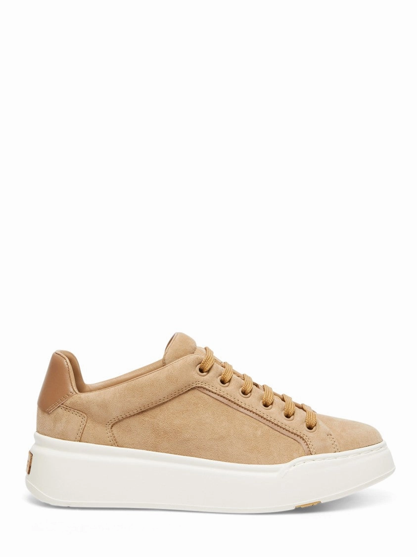 gradient - design shoes Soft Collar Padding Camel Sneakers With Soft Suede Upper
