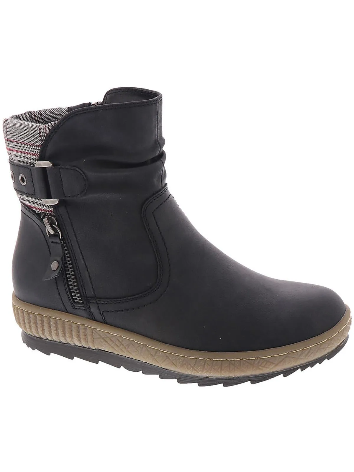 Hiking Fit Carol Womens Faux Leather Cozy Booties