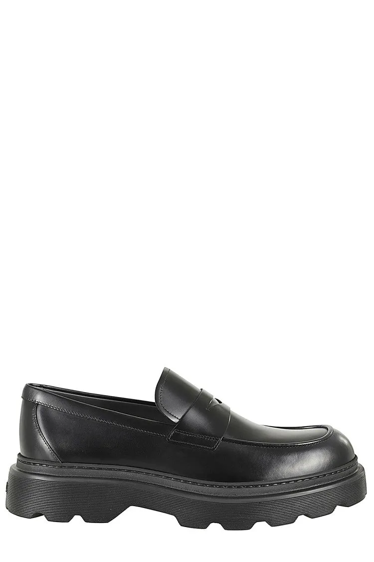 Air Flow Comfort Comfy Mode Carrarmato Style Black Leather Loafers