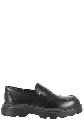 Air Flow Comfort Comfy Mode Carrarmato Style Black Leather Loafers