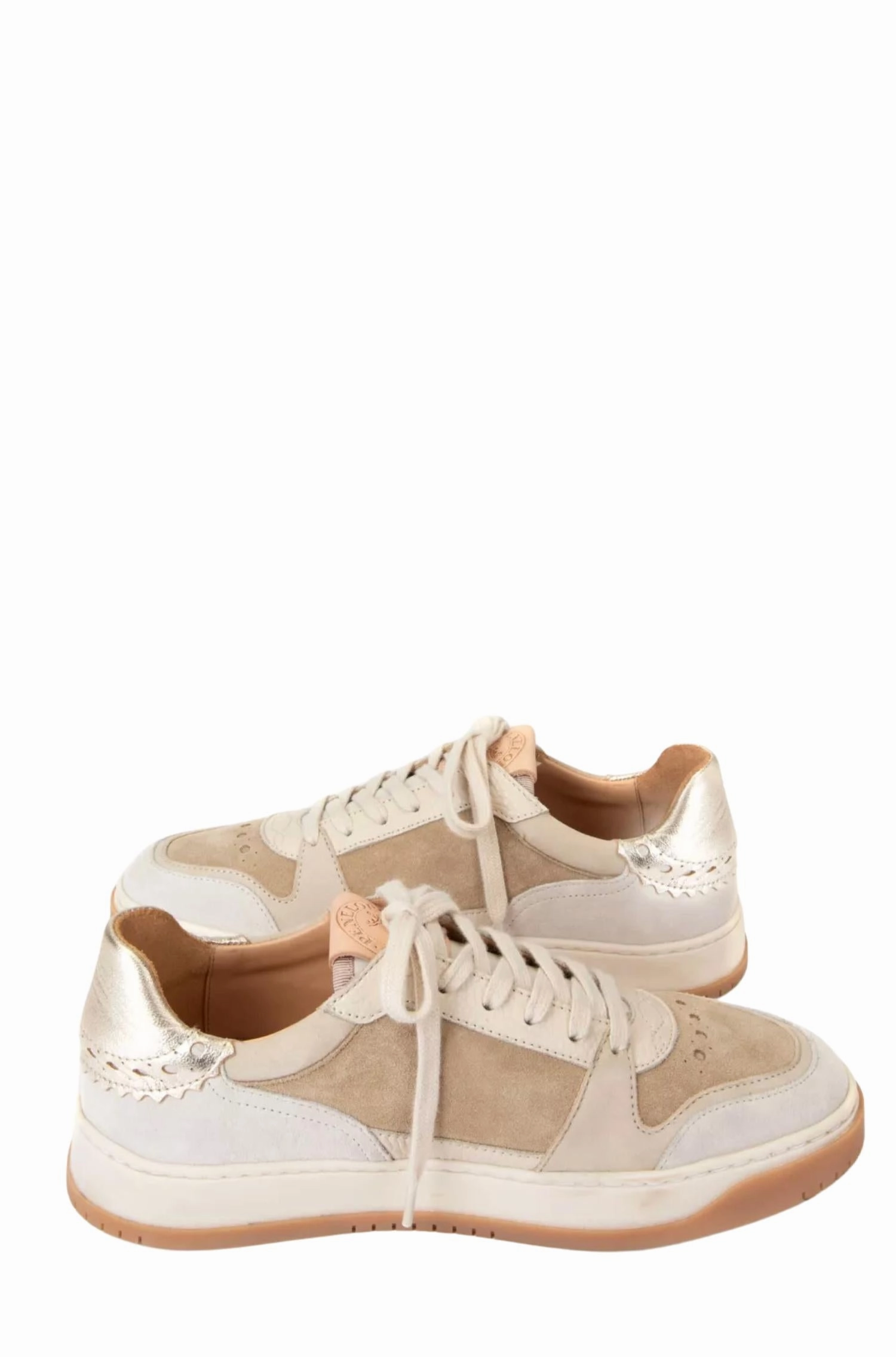 Easy Slip   On Women's Pintado Leather Trainer In Sand Champagne