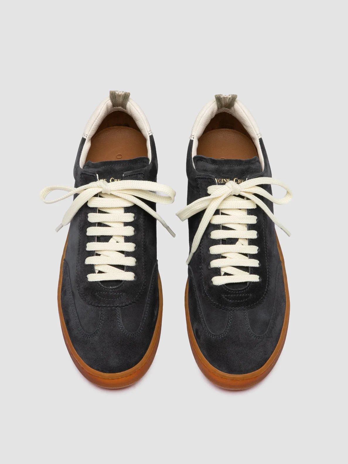 CasualWear CHANCE 101 - Blue Leather and Suede Low Top Sneakers