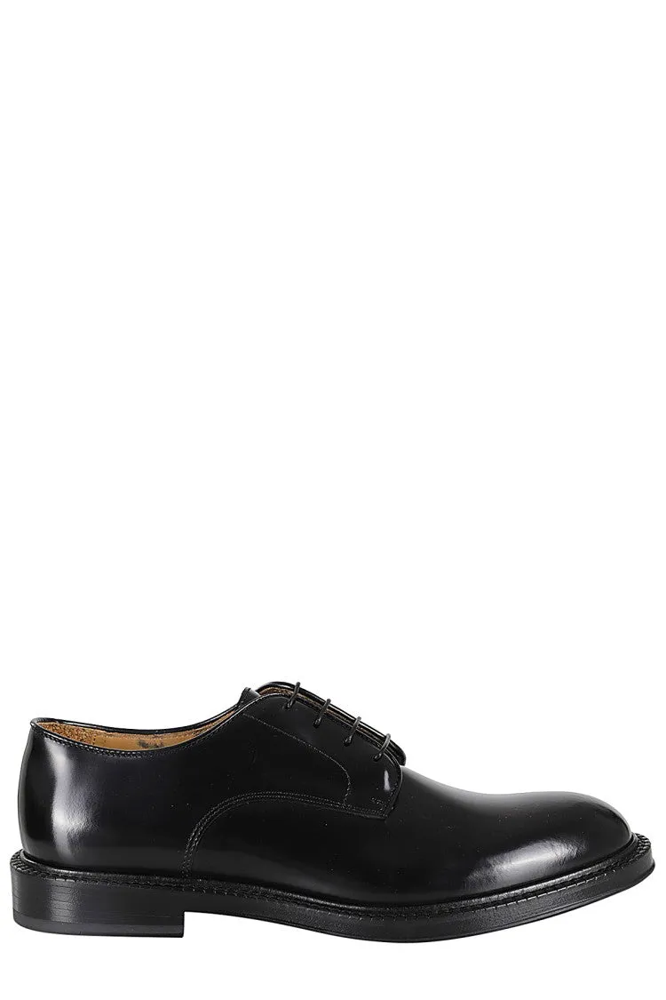 Smooth Brushed Calfskin Derby Quick Walk Structured Base