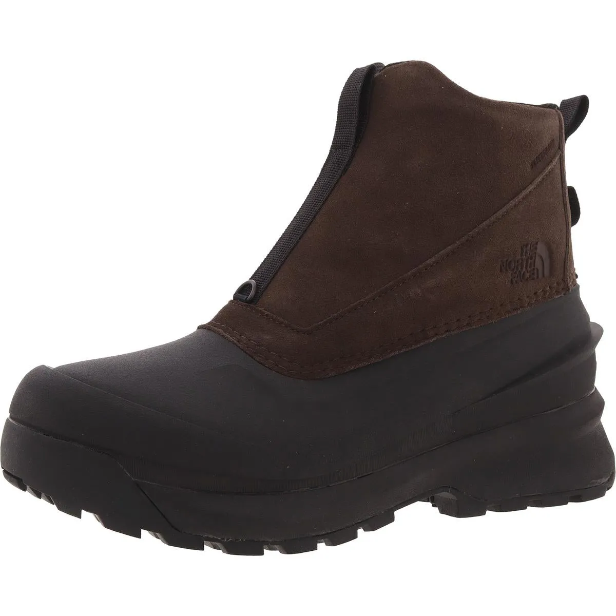 Padded Interior Outdoor Trek Chilkat IV  Mens Suede Slip On Mid-Calf Boots