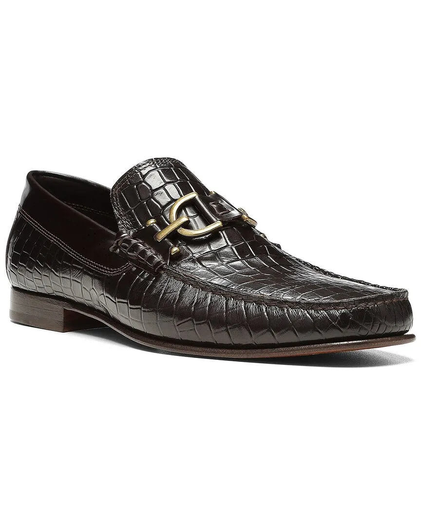 Donald Pliner Leather Loafer Slip On Breathable Ease