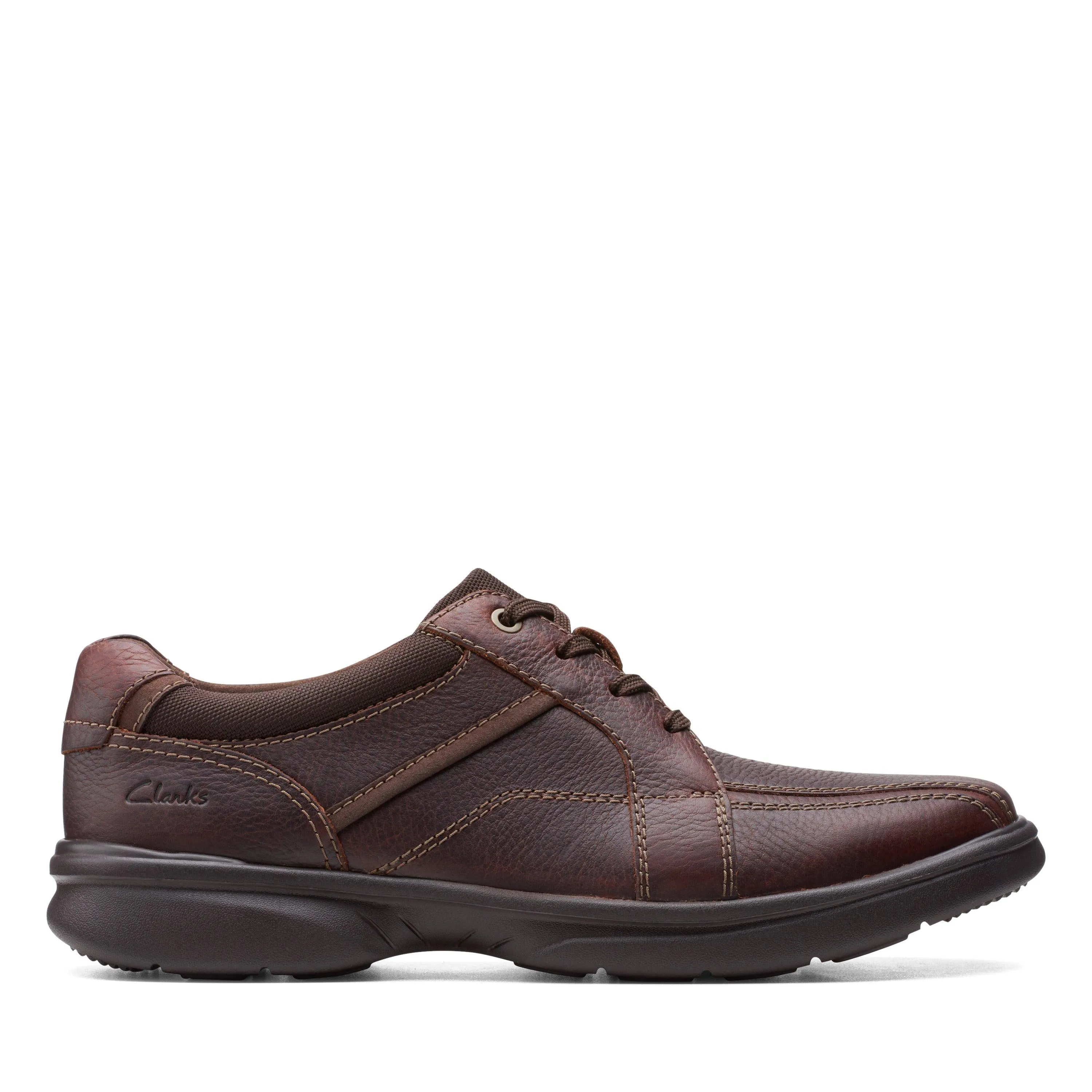 Clarks Bradley Walk in Brown Leather Weather Proof