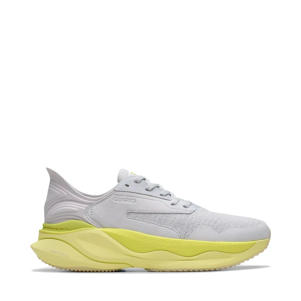 Clarks Men's Pace Sneaker in Lime Combination Training Sessions