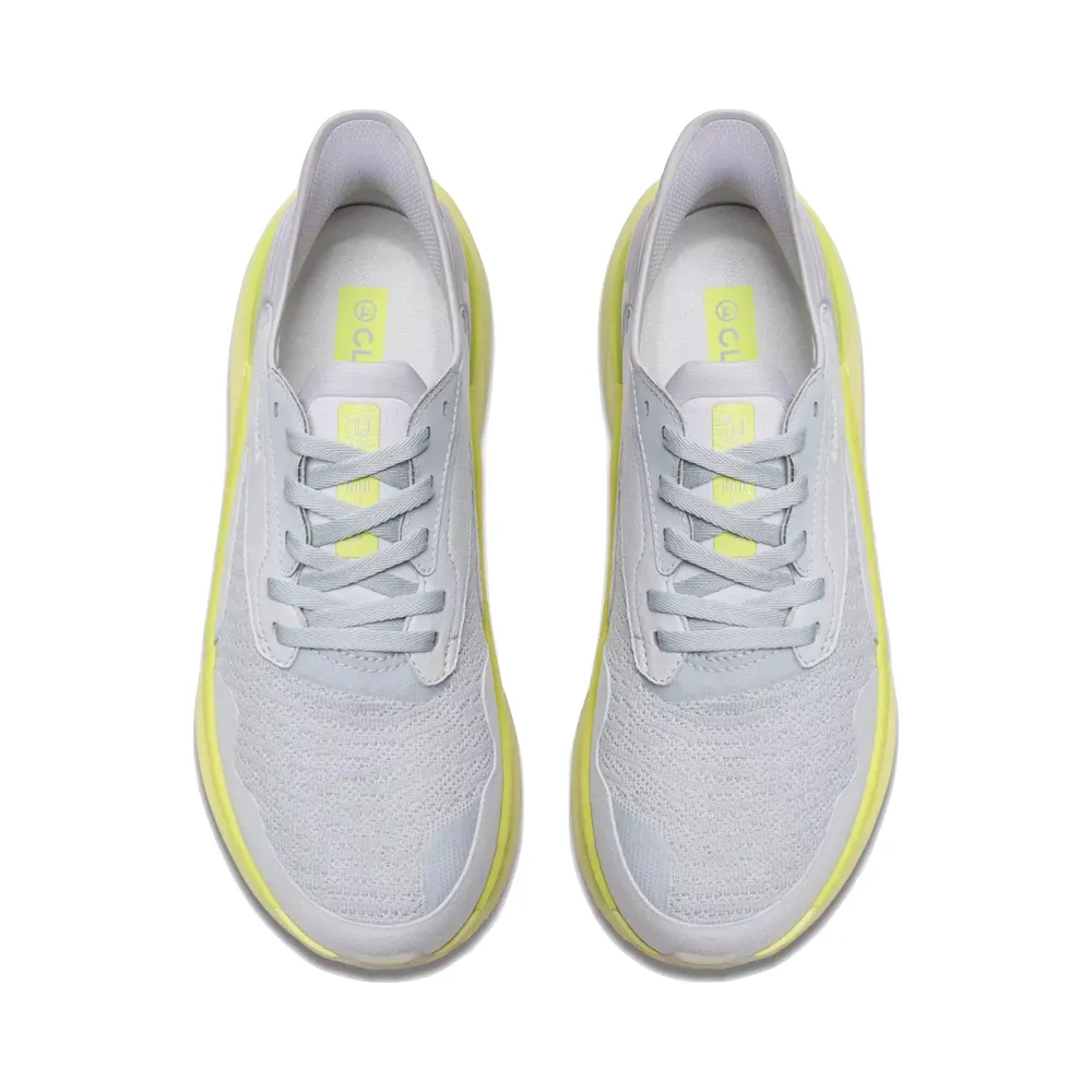 Clarks Men's Pace Sneaker in Lime Combination Reinforced Achilles Pad Balanced Walk