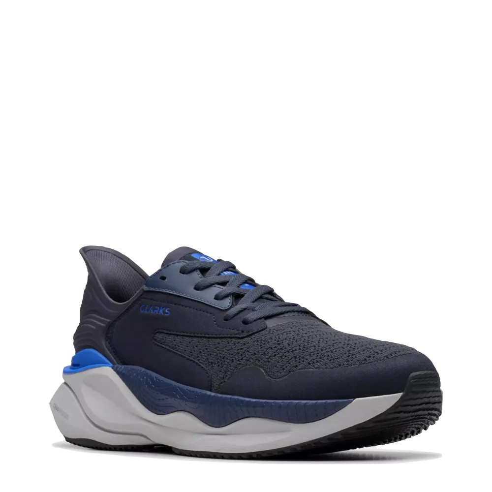 Clarks Men's Pace Sneaker in Navy Ultra Flex