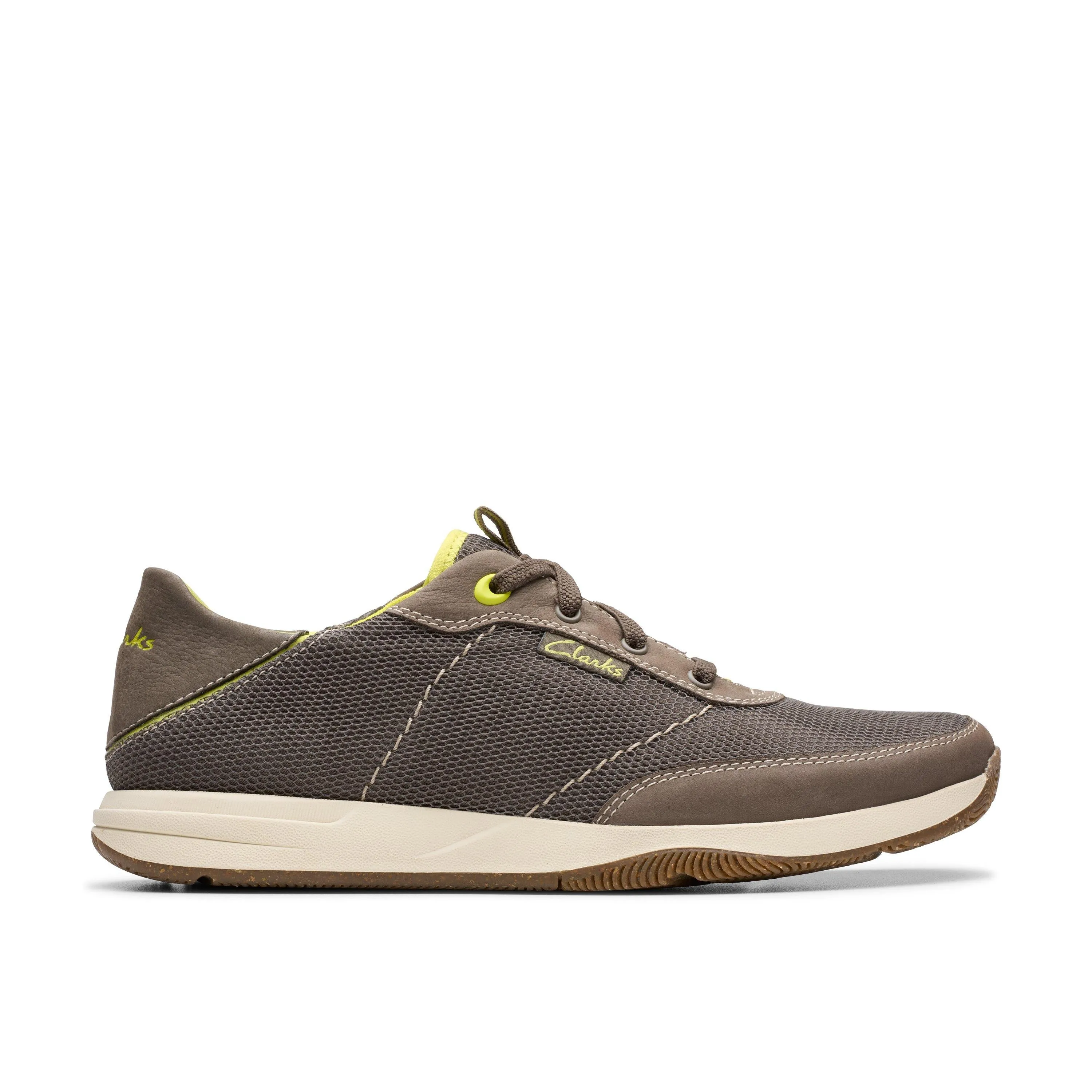 Clarks Sailview Sport in Brown Nubuck Quick Dry Lining Fabric