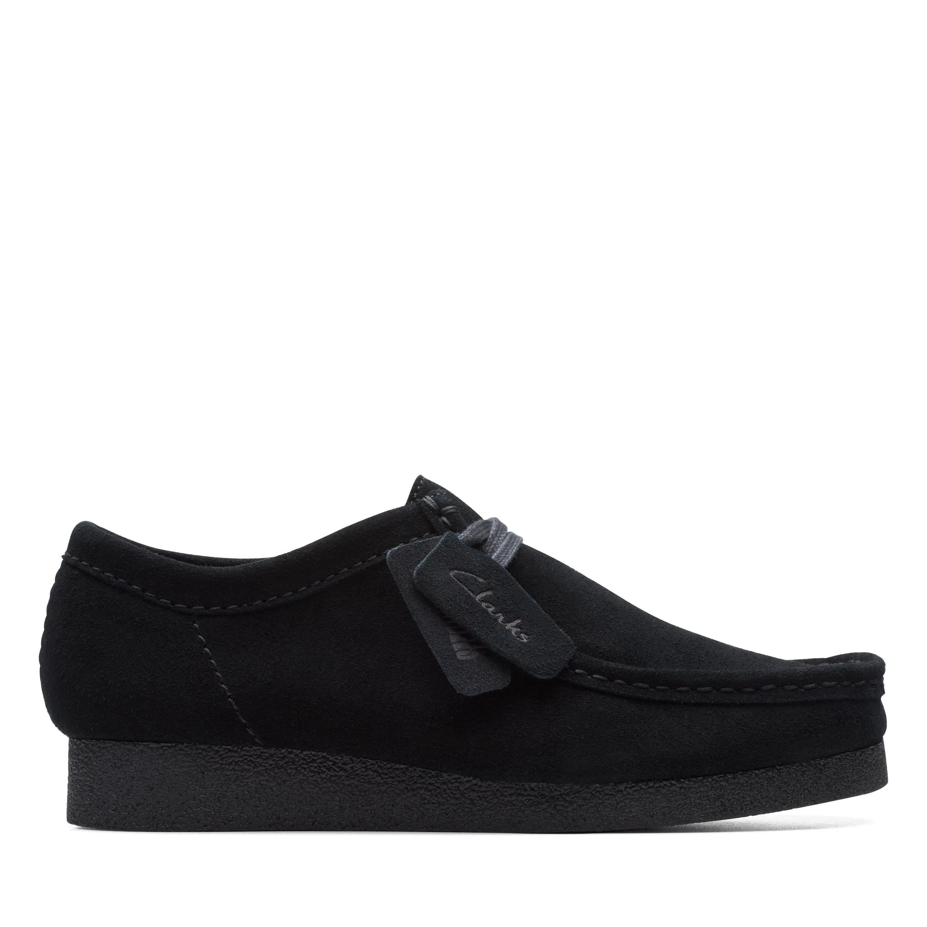 Clarks Wallabee EVO in Black Suede Top Shade Work Session