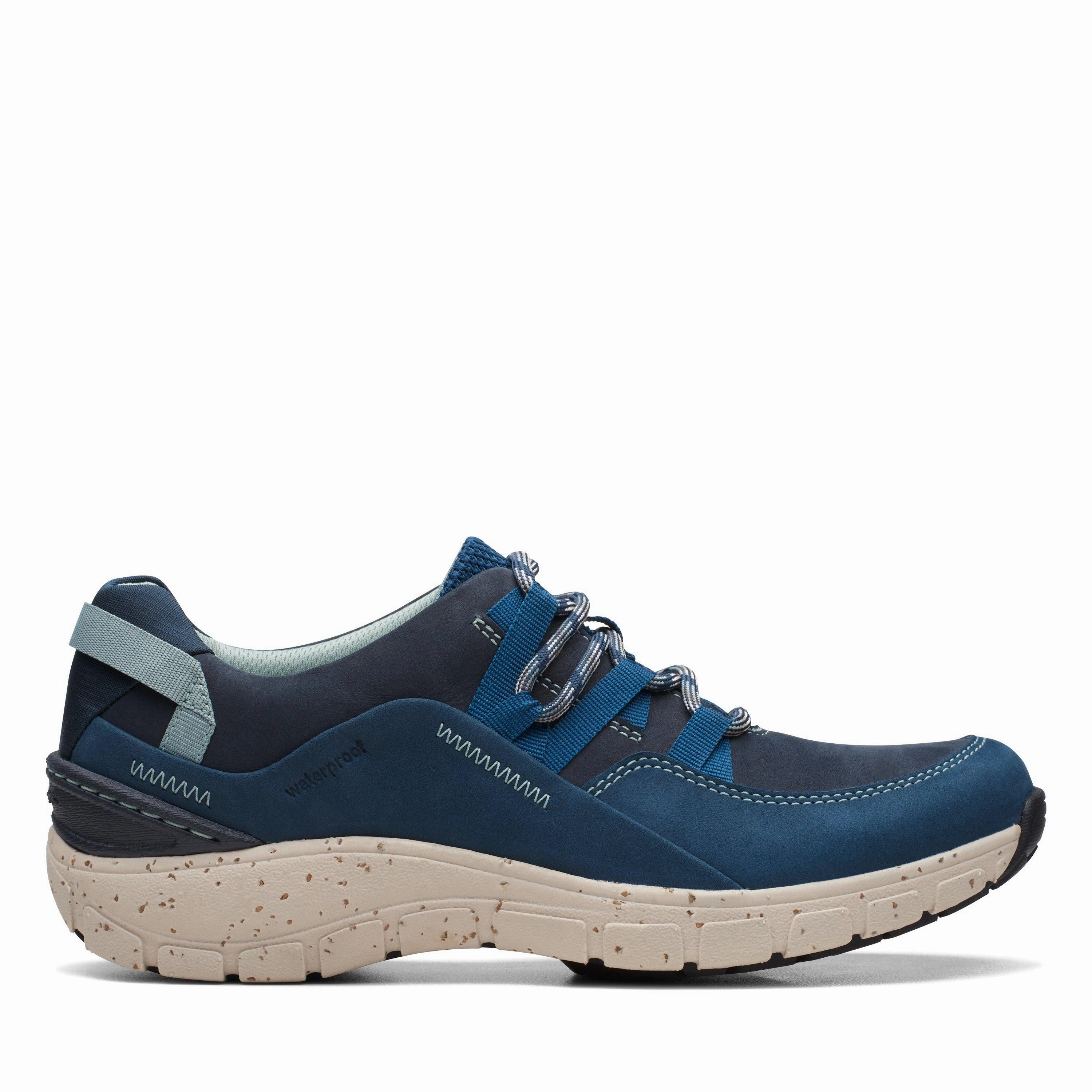 Clarks Wave Range AP in Blue Nubuck plyometric - training Rebound Efficiency