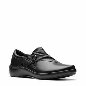 Team Session Clarks Women's Cora Aubrie Slip On Shoe in Black