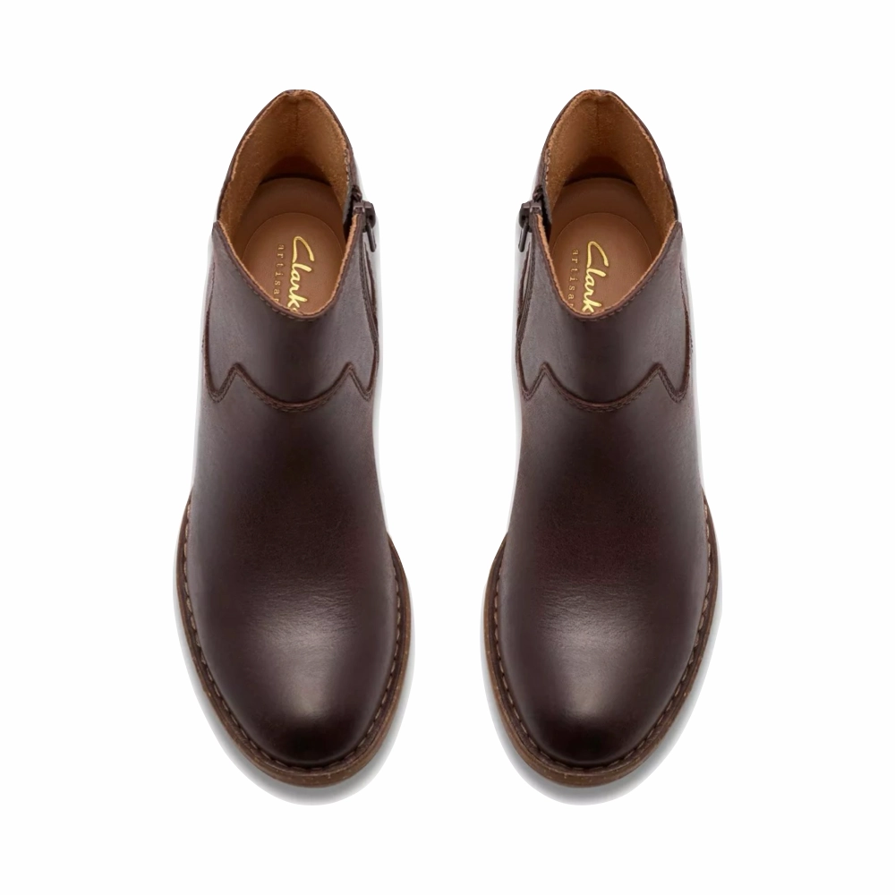 Formal Footwear Urban Cool Clarks Women's Kastela Top Ankle Boots in Brown