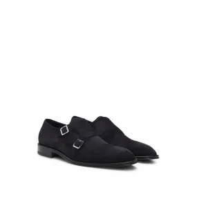 Board Room Quick Arrival Double monk shoes in suede