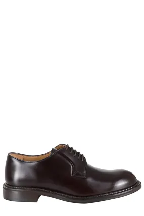 Classic Brown Laced Derby Shoe Pop Tone Style Renewal