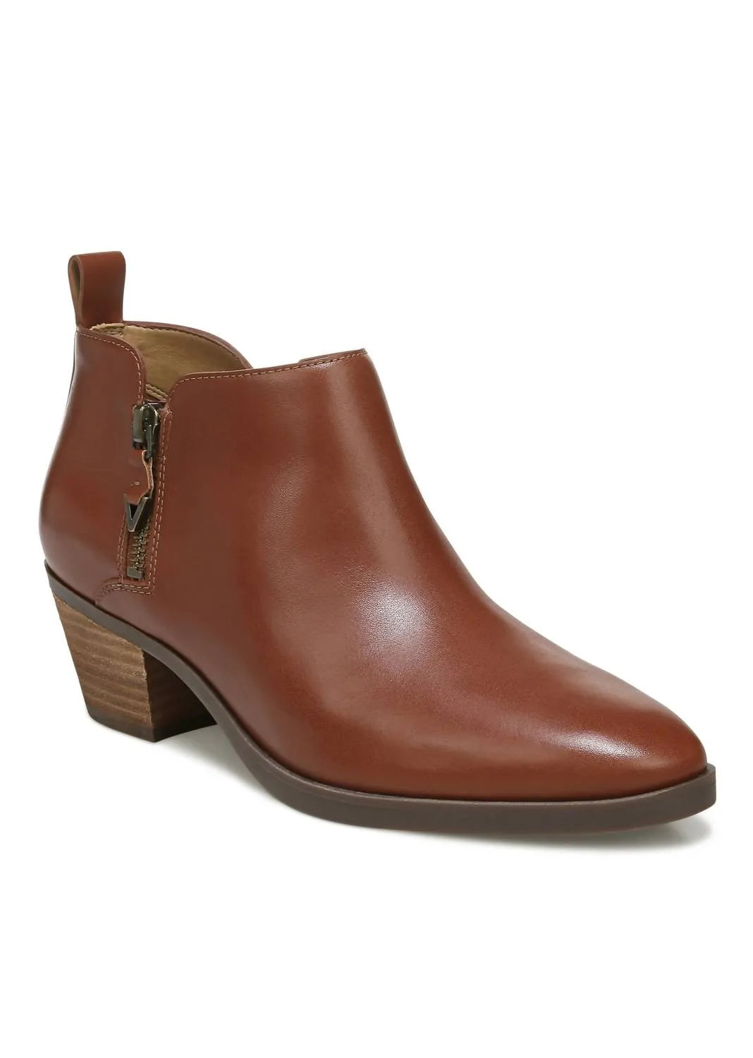 Women??S Cecily Ankle Boot - Medium In Cognac Solid Stitching