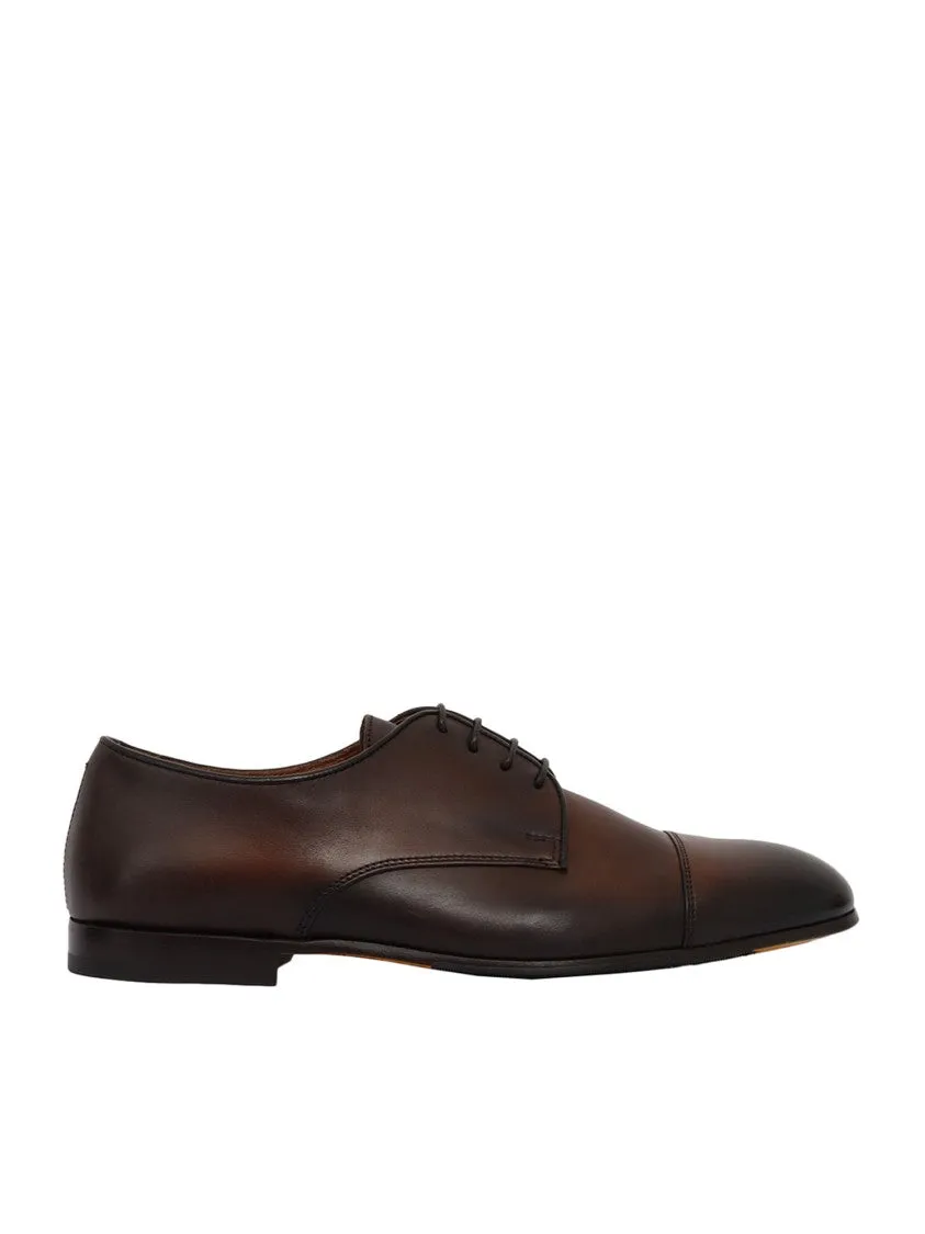 Classic Cap Toe Derby Shoes Royal Ceremony British Cut