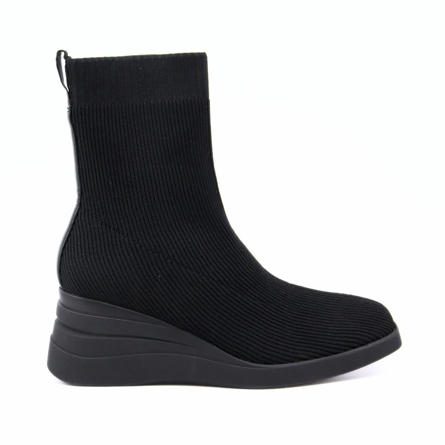 Durable Look Sophie Nero Knit Boots In Black