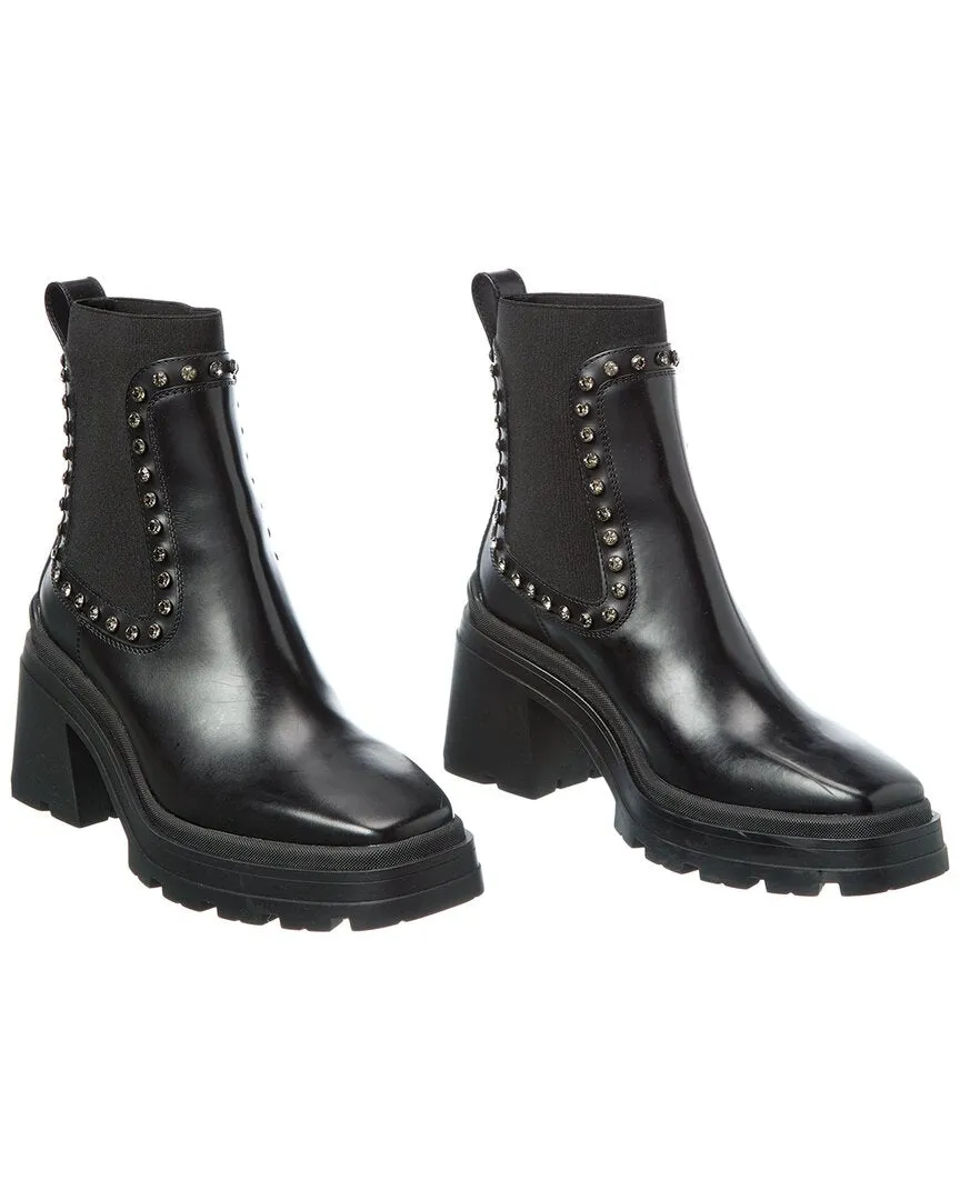 Built For Comfort Jimmy Choo Veronique 80 Leather Bootie (Authentic Pre-Loved)