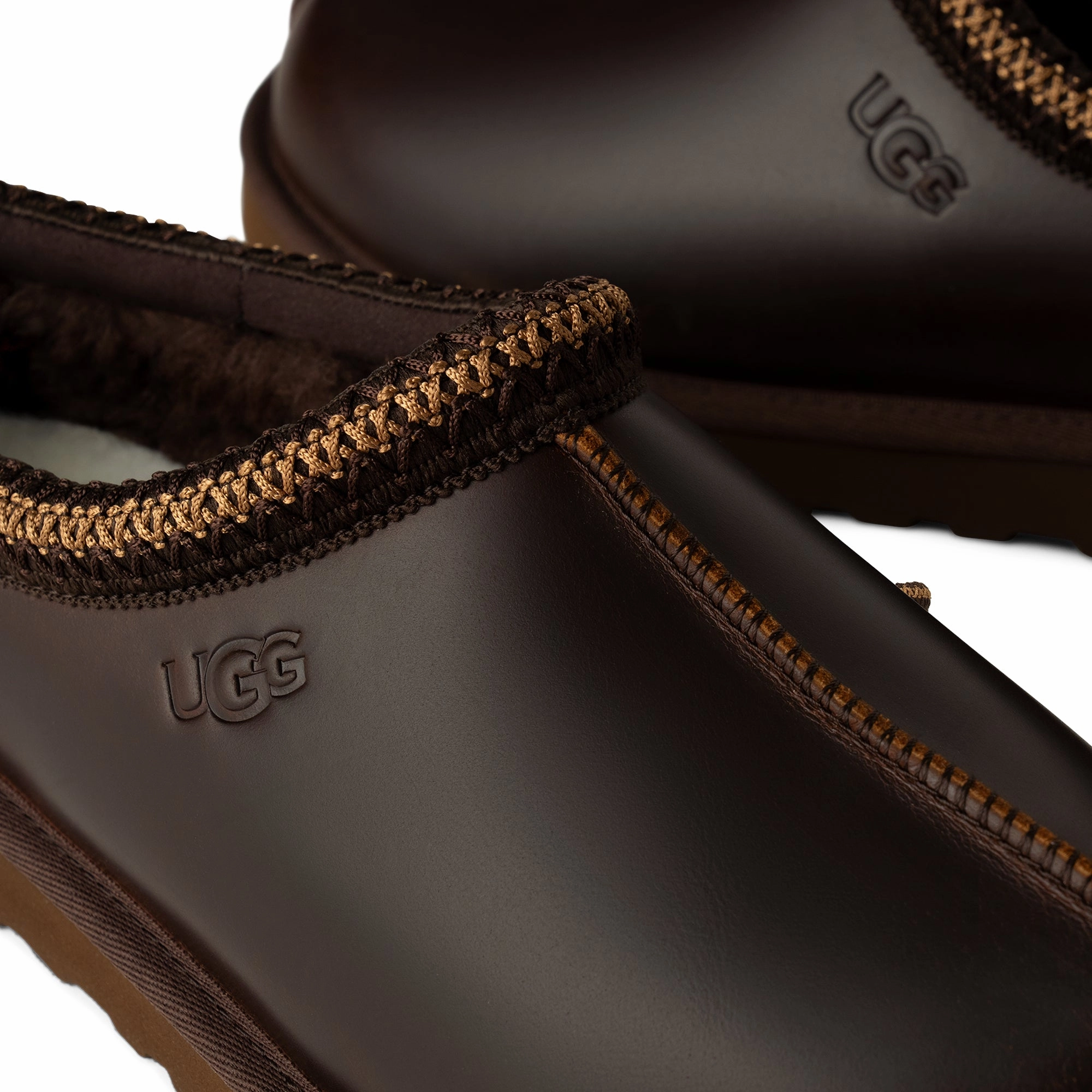 Ugg Mens Tasman Leather Regen Slipper Petal Jog Seamless construction