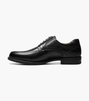 Florsheim Midtown 12136-001 Oxford Mens  Black Moc Toe Dress Shoes RHS4855 Slip On Style Evening Mode