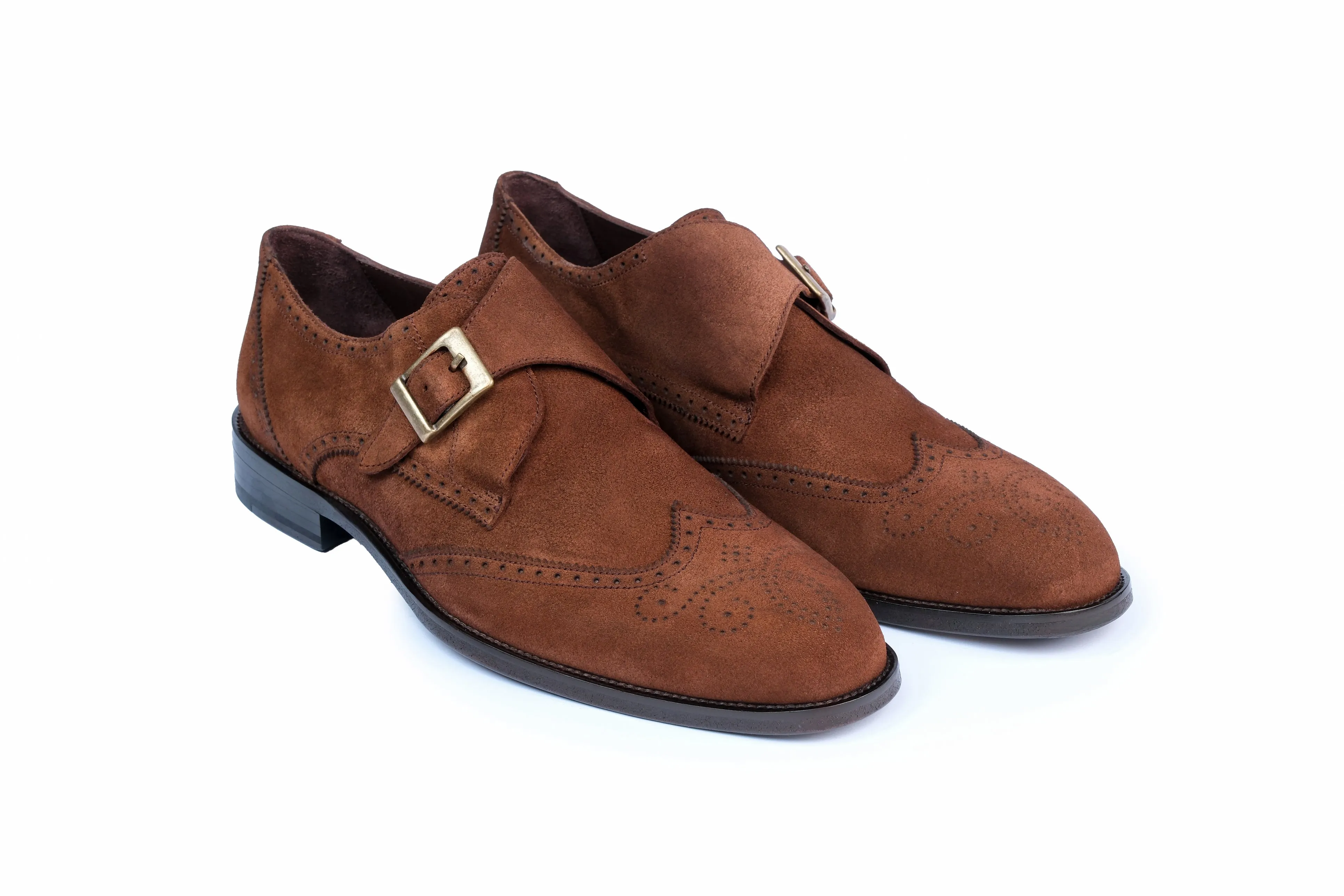 Occasion Fit Monk Strap Style Clinton Wingtip Monk Strap