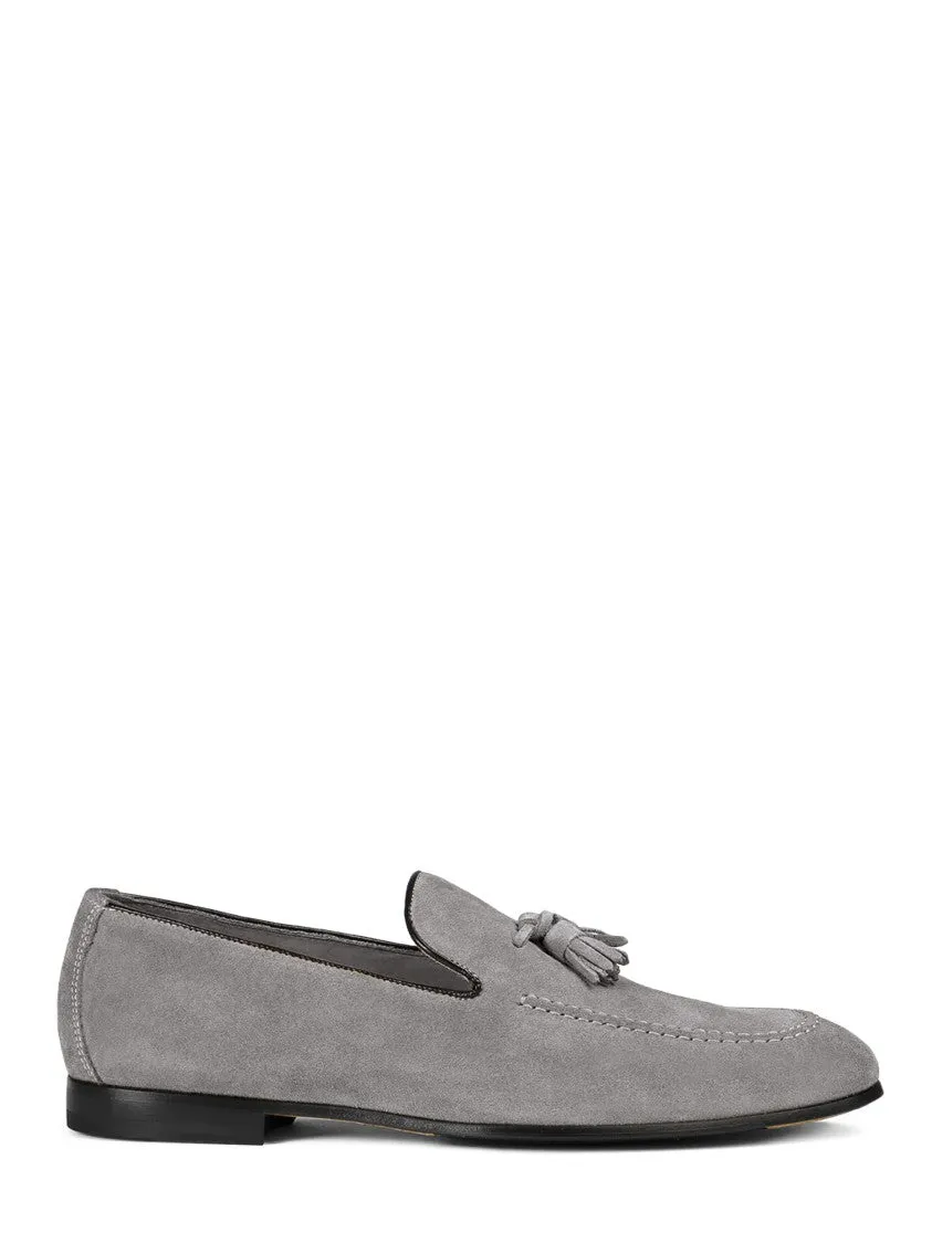 Slip-On Grey Suede Flat Shoes Light On Feet