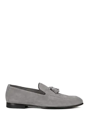Quick Slip On Fit Slip-On Grey Suede Flat Shoes