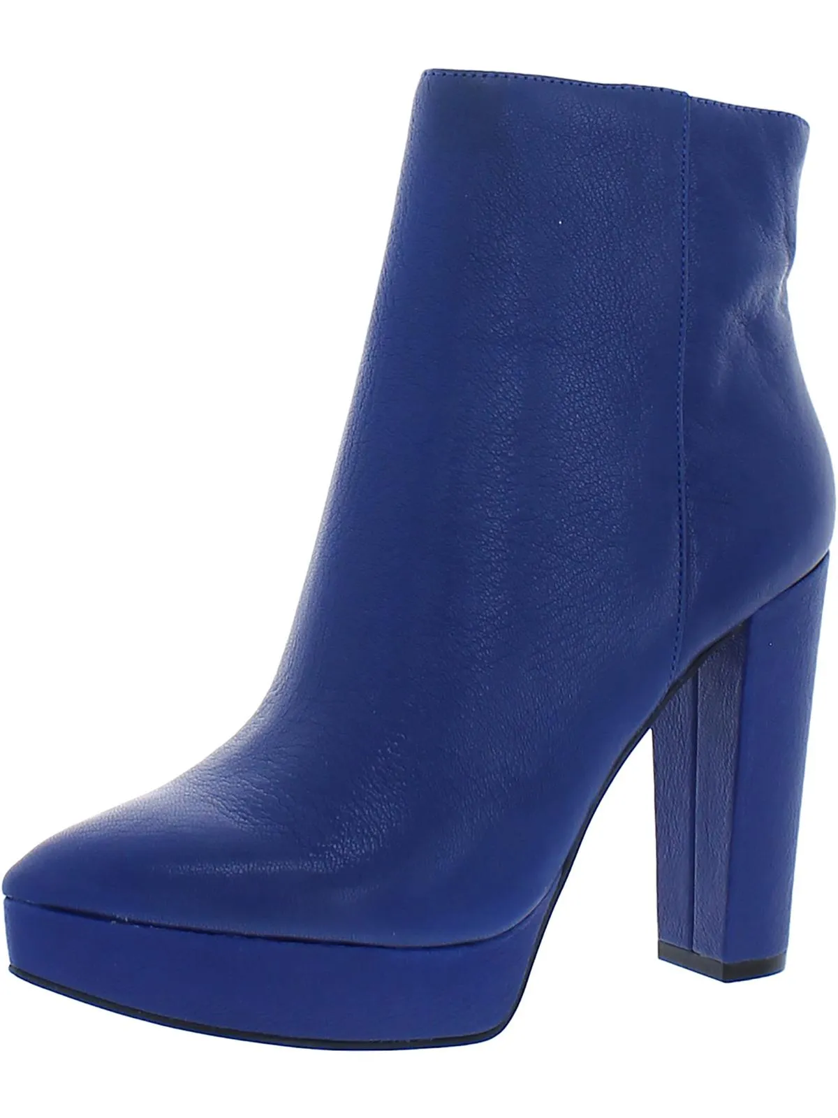 Selmie Womens Side Zip Almond toe Ankle Boots Retro feel Seamless Comfort Work Commute