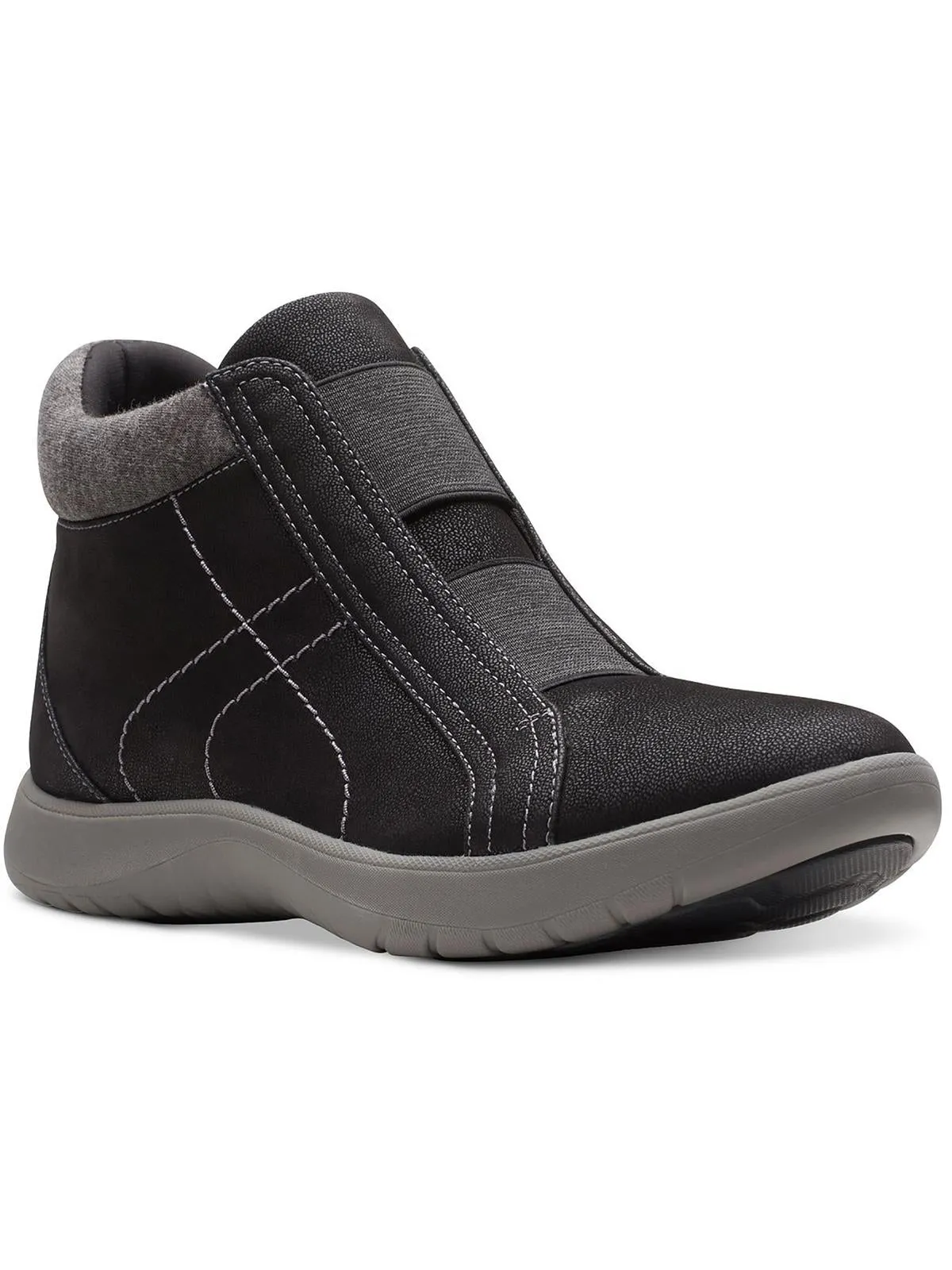 Mesh Durable Comfort Womens Slip On Laceless Ankle Boots