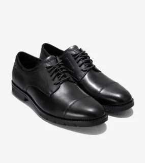 Opulent Mode Cole Haan FlexGrand 360 C40432 Oxford Men's Black Cap Toe Dress Shoes ZOGG293