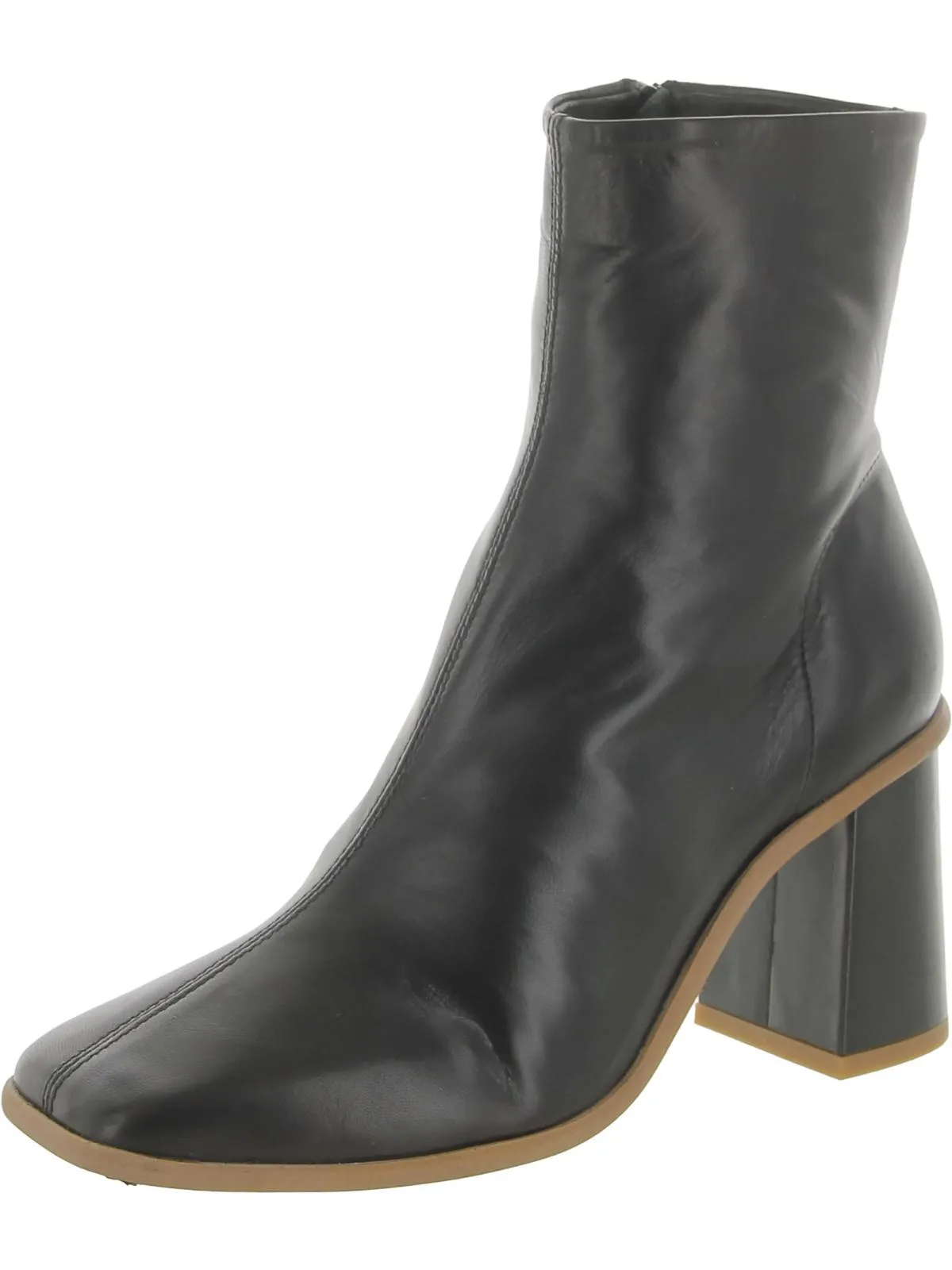 Minimal Impact Sienna Womens Leather Square Toe Ankle Boots