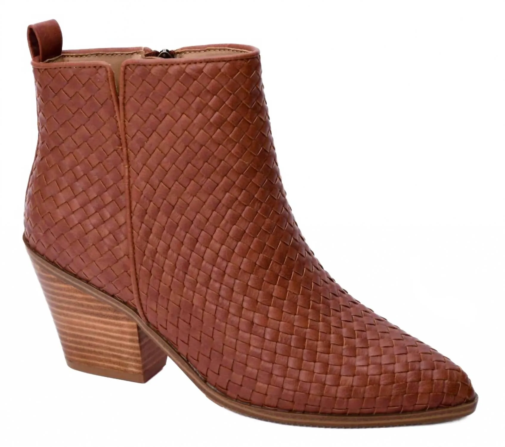 Come And Get It Leather Booties In Bourbon Quick Dry Technology puncture resistant