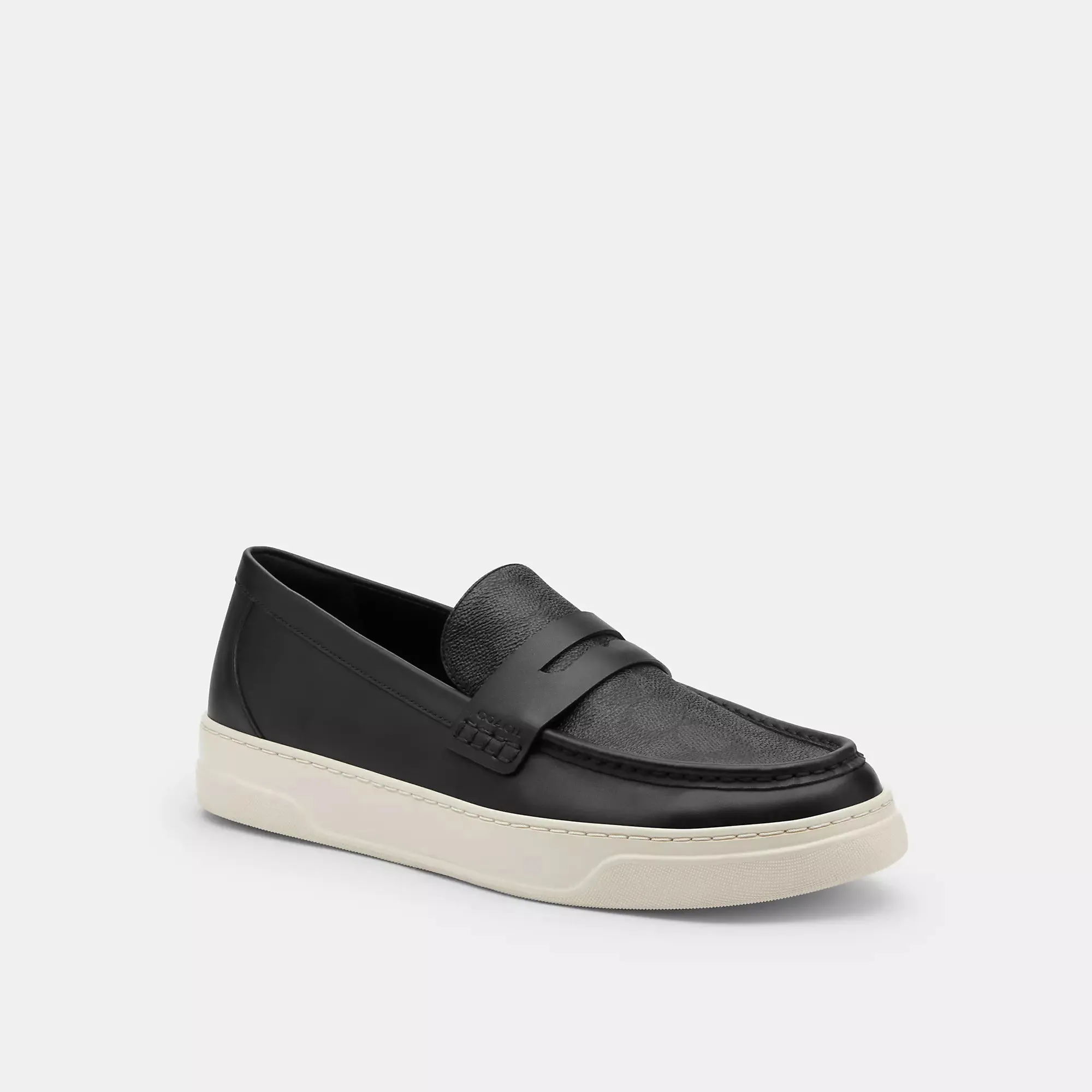 Low key style Coach Outlet Hybrid Loafer With Signature Canvas