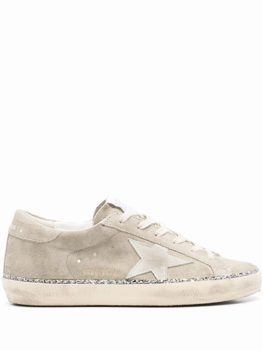 Low-Top Sneakers With Suede Upper Micro Perforated Lining