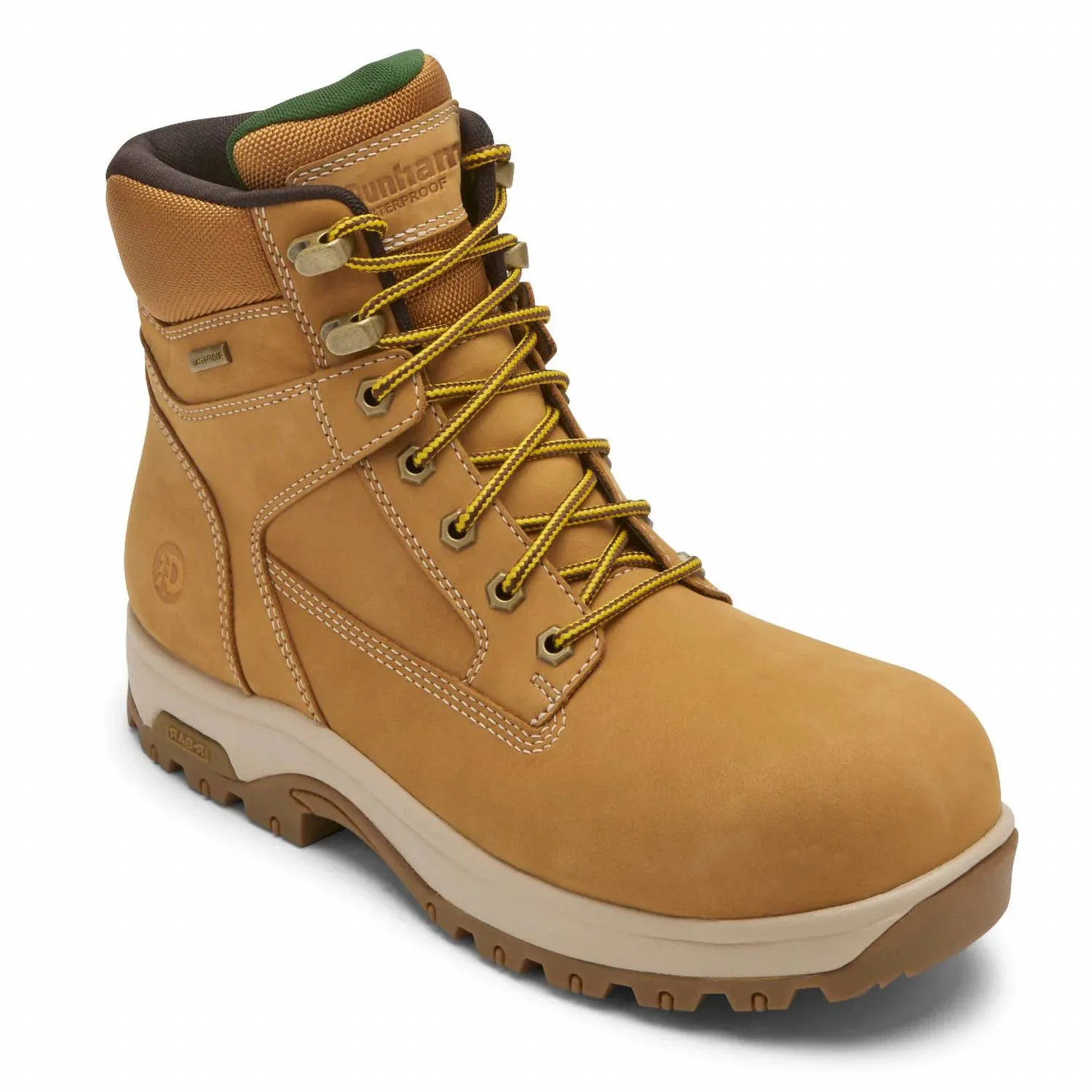 Men's 8000Works 6" Waterproof Safety Plain Toe Boot - 4E/extra Wide Width In Wheat Eco Friendly Manufacturing