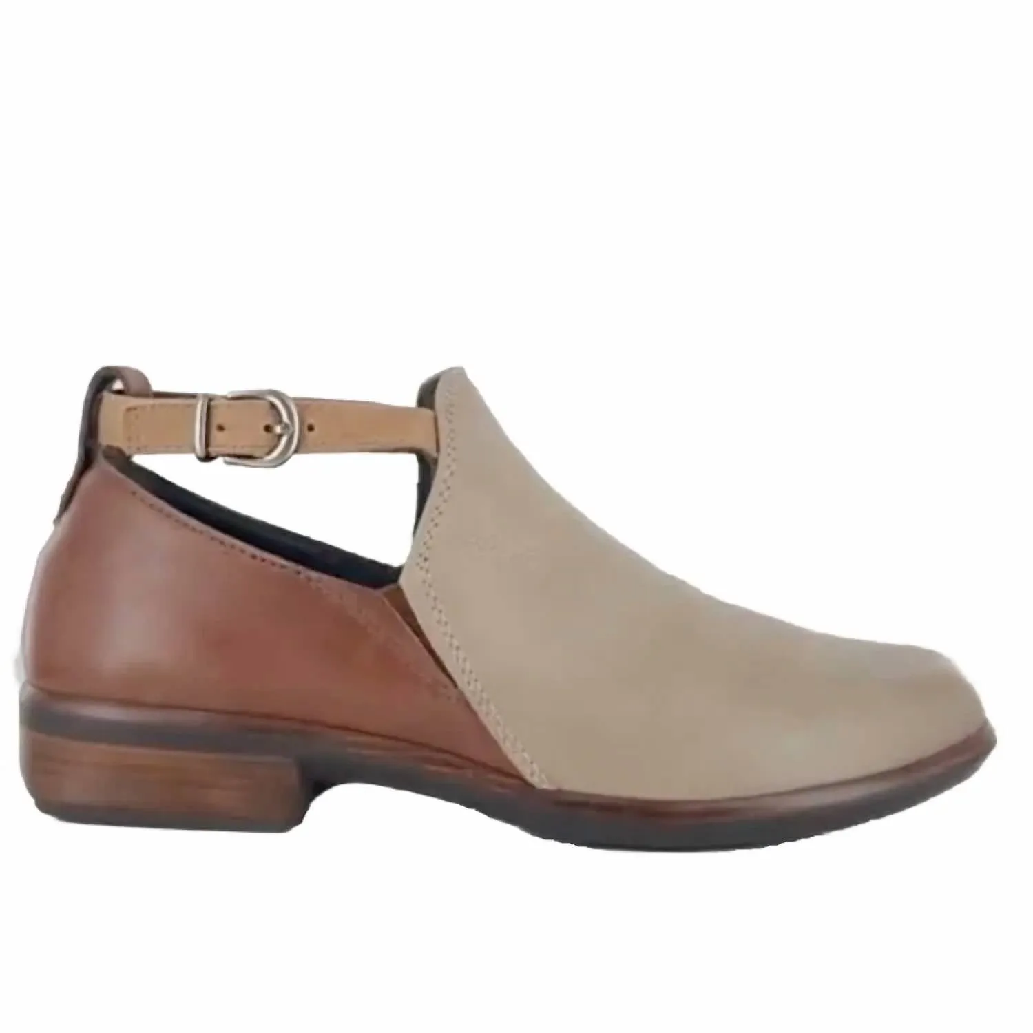 Women Kamsin Shoes In Soft Stone/soft Chestnut/latte Cushioned Step Rainy Days Anti-fungal