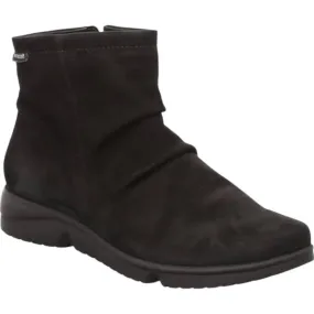 Women's Rezia Ankle Boots In Black Bucksoft Anti Odor Winter Walker