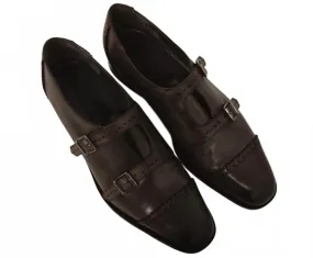 Men's Callimaco Monkstrap Dress Shoes In Gray Fashionable Slip On Comfort Fit Travel