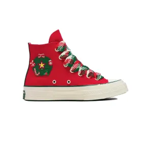 Converse -  Unisex Chuck 70 X-Mas Gingerbread & Knit Sock High Top Shoes (A12454C) Outdoor Friendly
