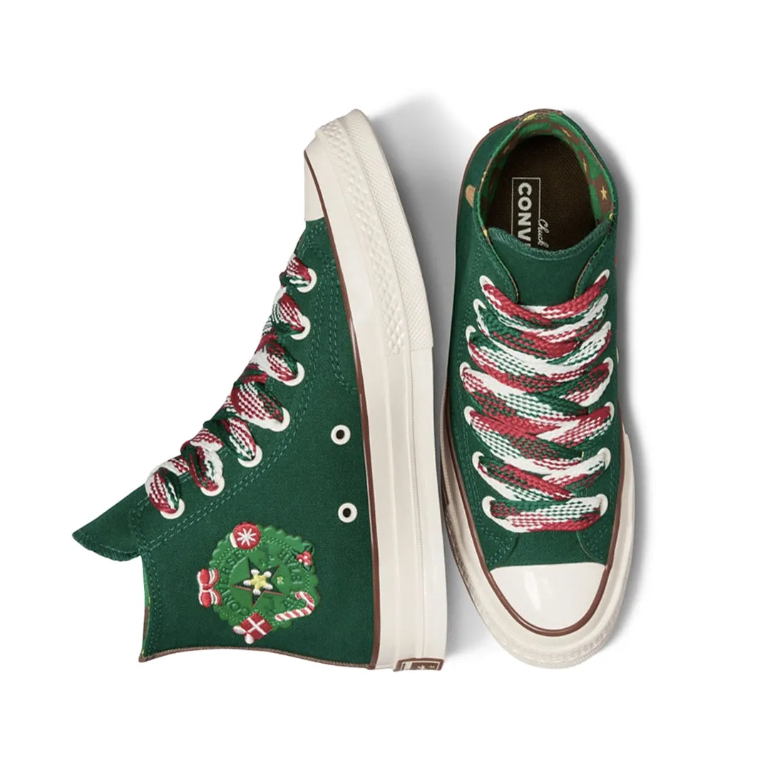 Converse - Unisex Chuck 70 X-Mas Gingerbread & Knit Sock High Top Shoes (A12455C) Perfect Grip