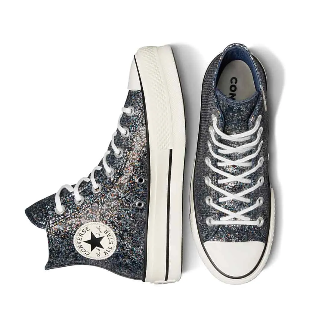 Premium Quality Energy Return Outsole Converse - Women's Chuck Taylor All Star Lift Platform Glitter High Top Shoes (A09551C)