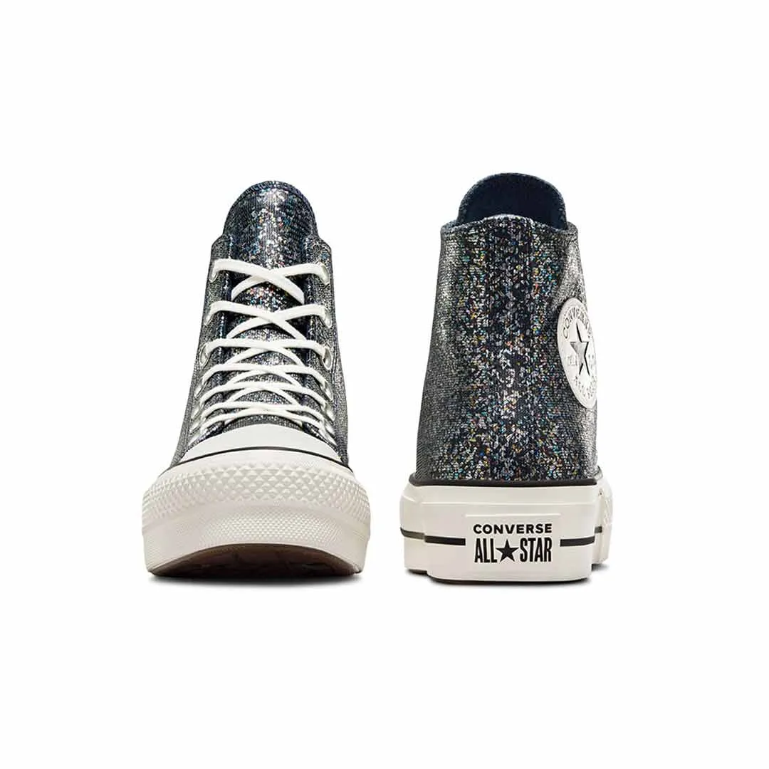 Supportive Choice Converse - Women's Chuck Taylor All Star Lift Platform Glitter High Top Shoes (A09551C)