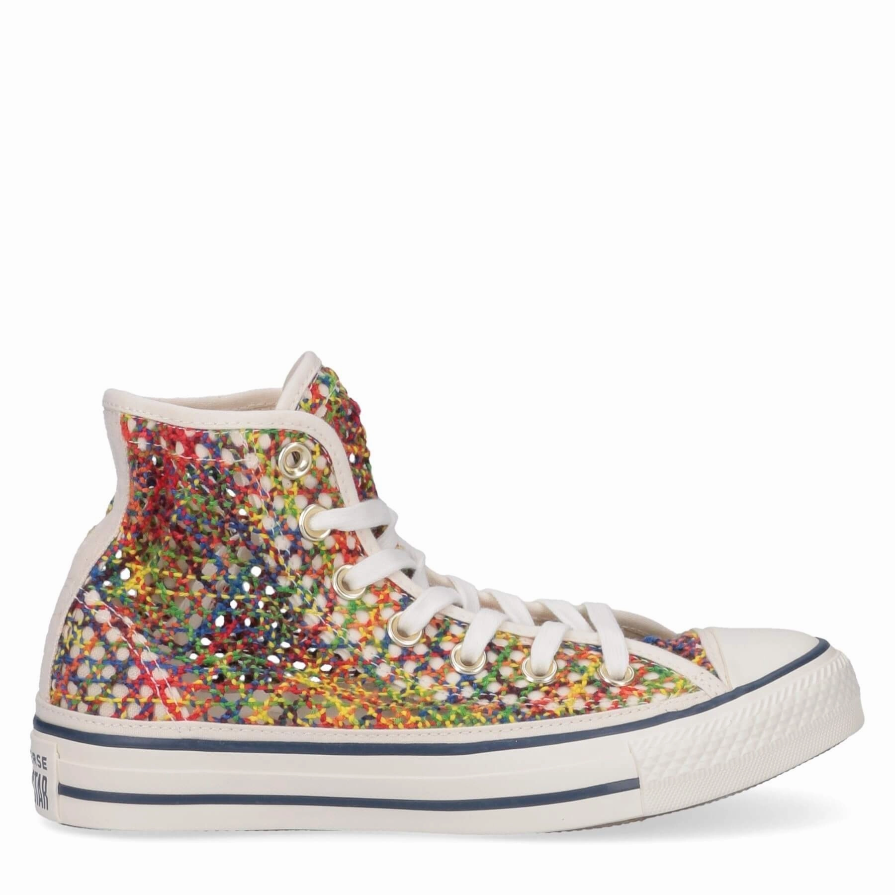 Converse Chuck Taylor All Star Ladies Multicolor Canvas Knit Sneakers shoe care Sock Like Fit Technology