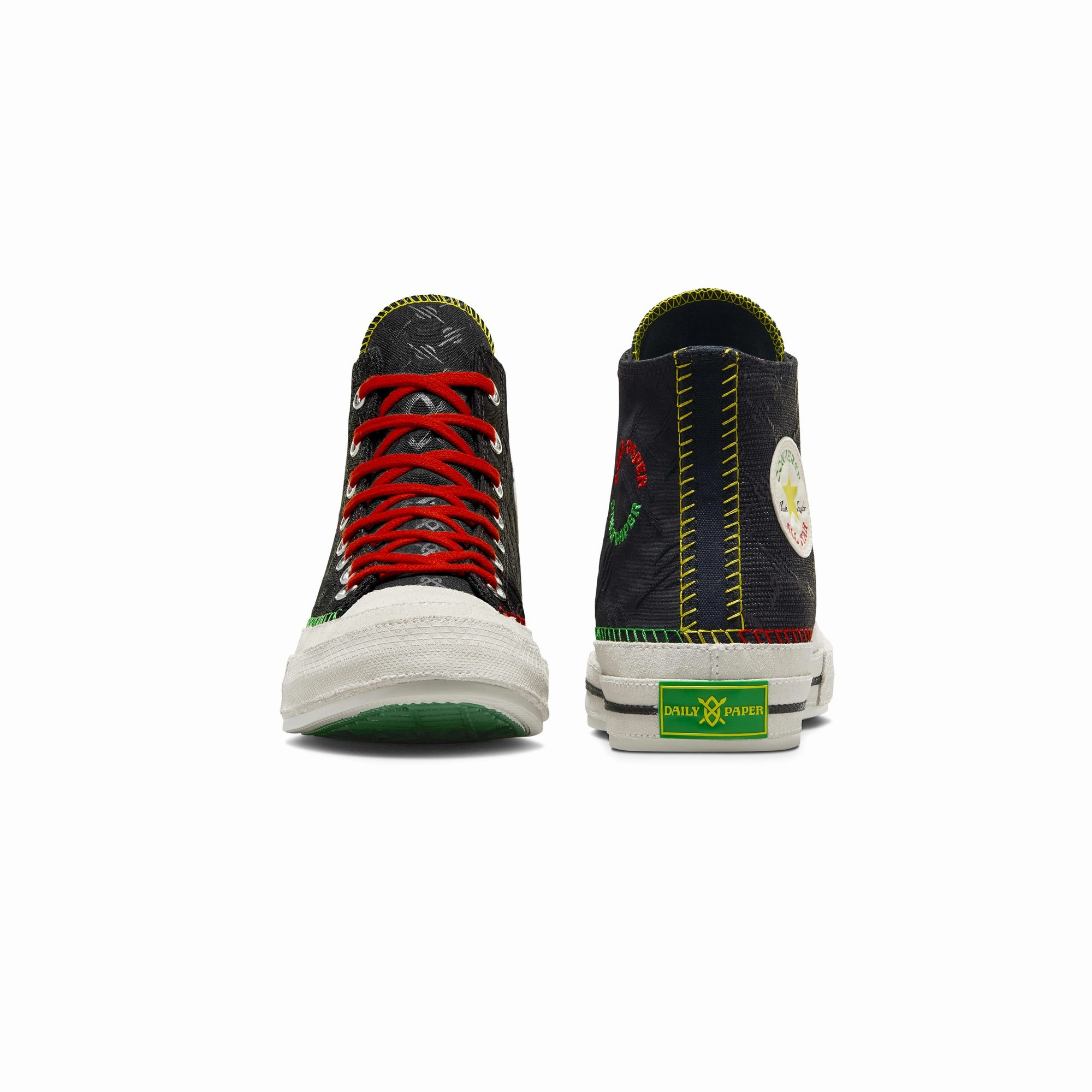 Converse x Daily Paper Mens Chuck 70 High Shoes Clear Run Bold Look