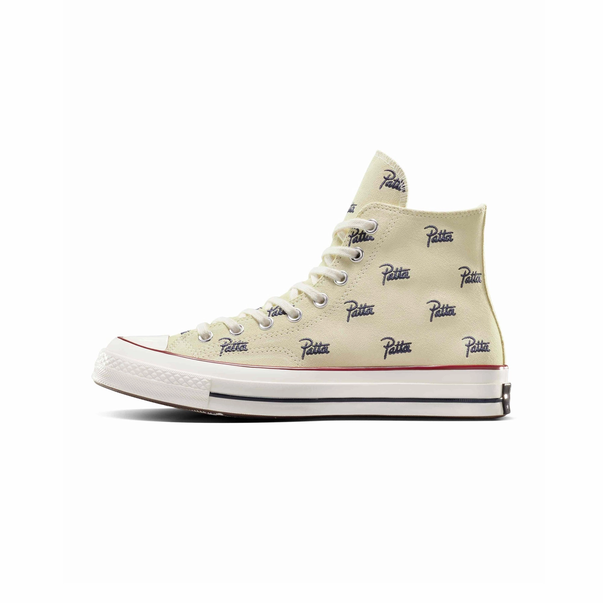 Mid Top Design Cushioned ride Converse x Patta Mens Chuck 70 High Shoes