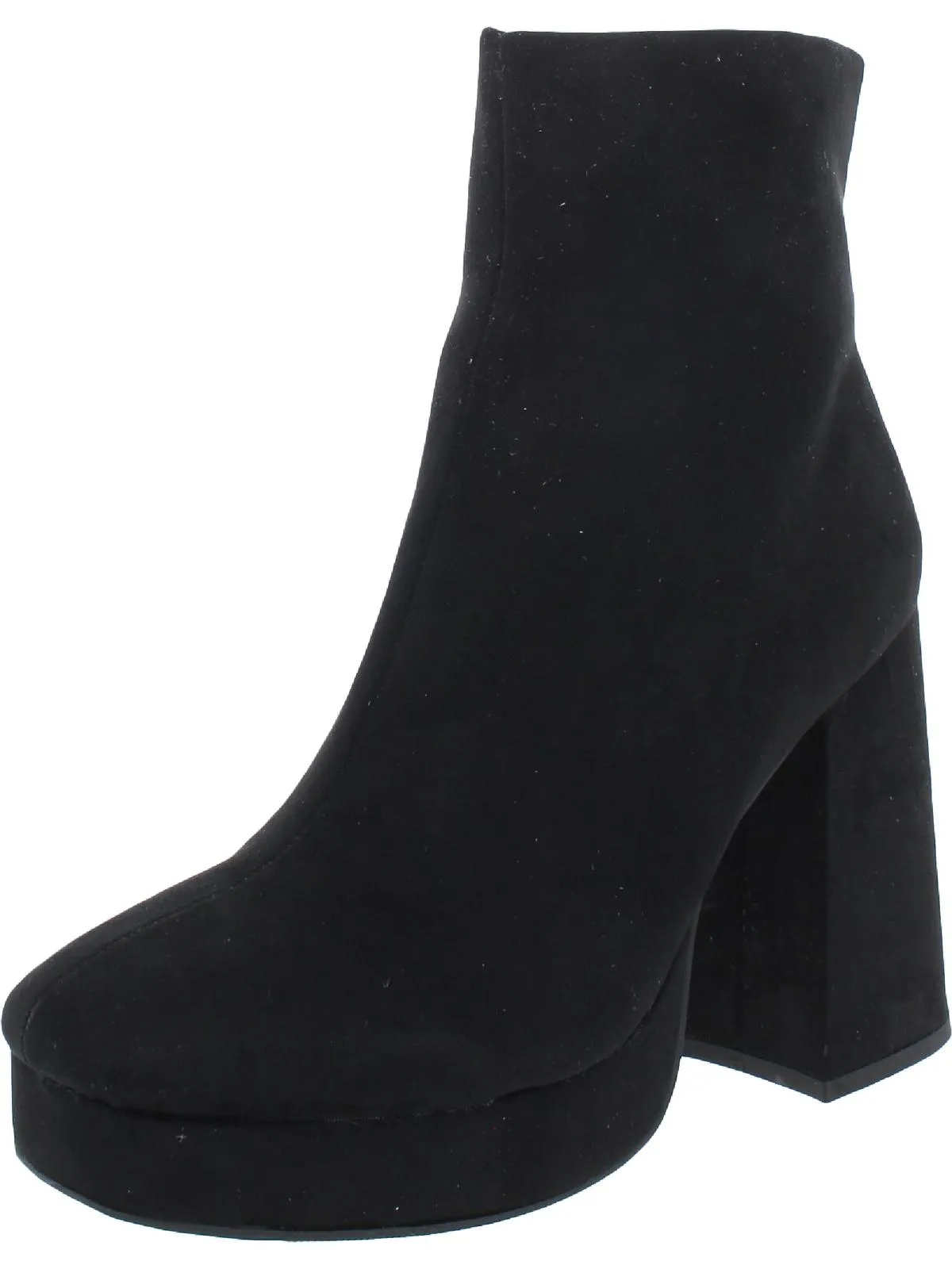 Coraa  Womens Faux Suede Zip Up Ankle Boots Protective Finish Winter Walker