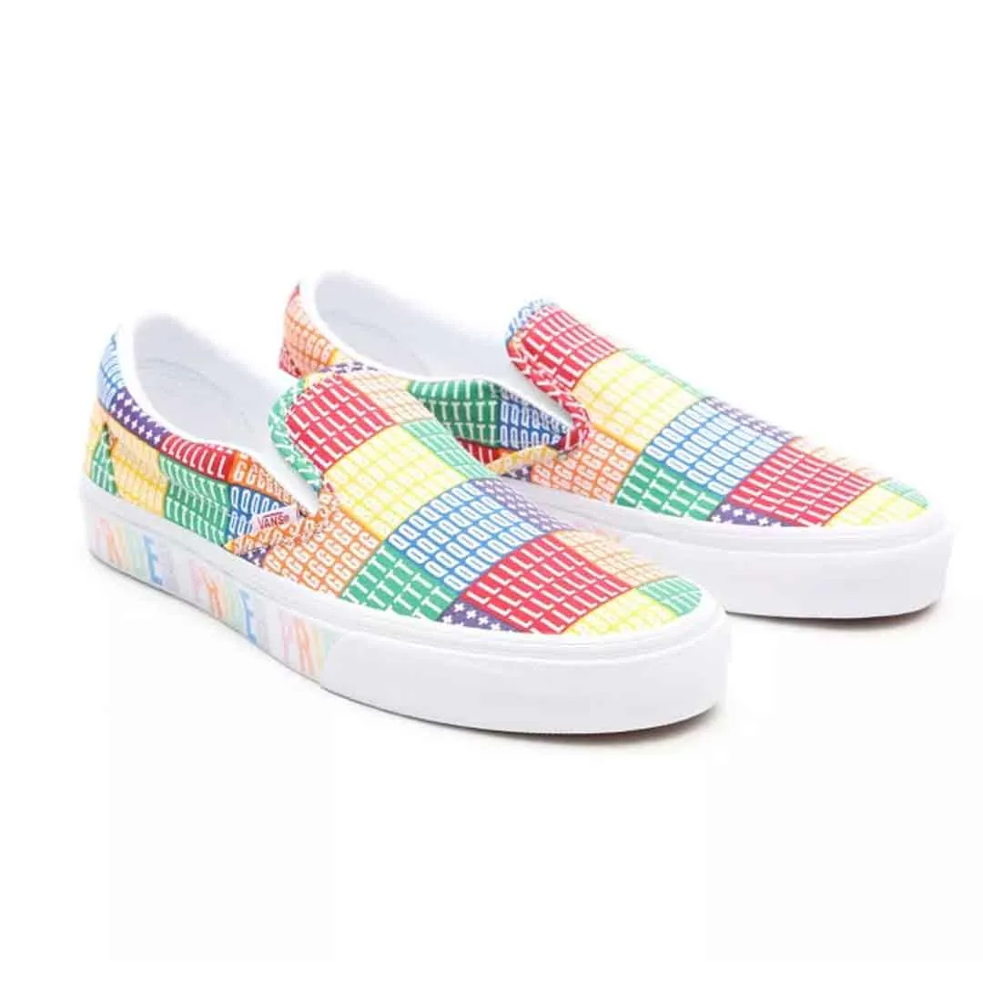 Dynamic Use Vans - Unisex Pride Classic Slip On Shoes (33TB3WJ)
