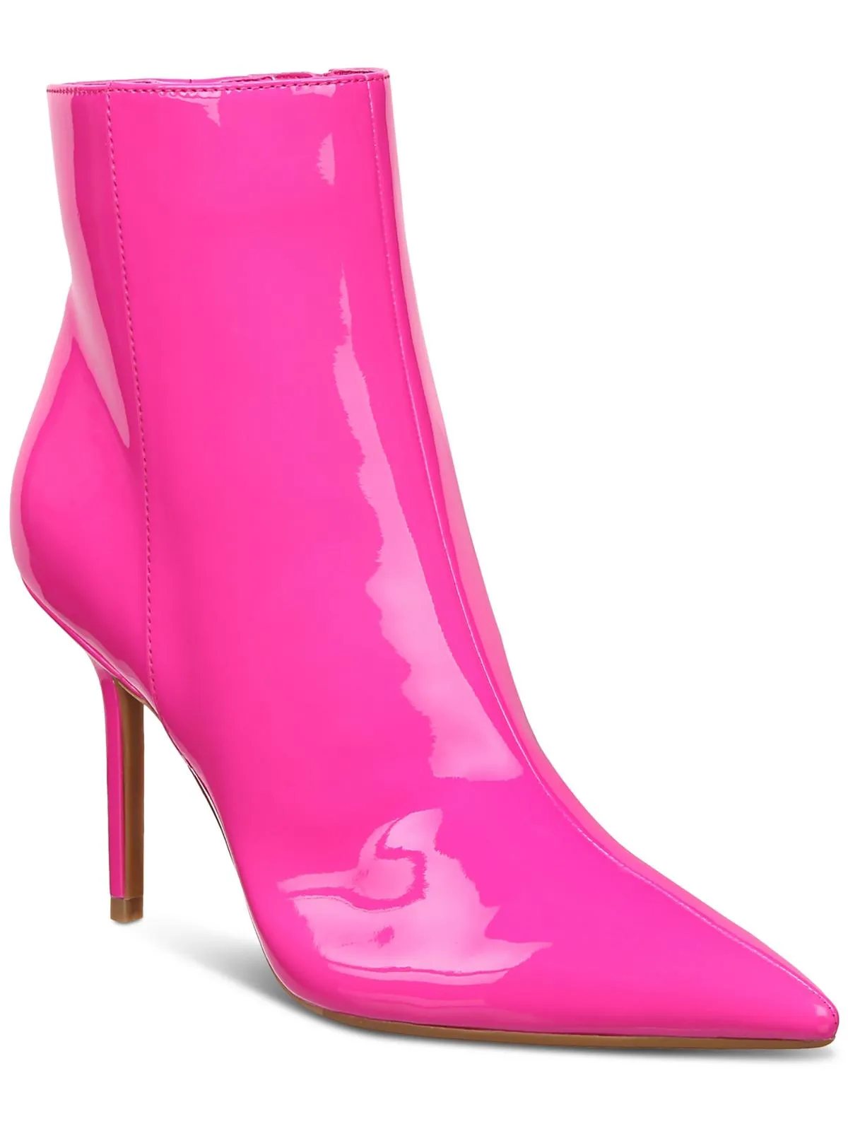 Holand Womens Patent Pointed Toe Booties Anti-Slip Function